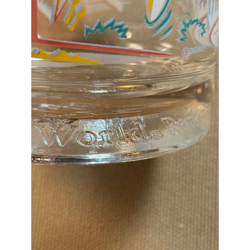 Vintage McDonalds Disney World Remember the Magic 25th Glass Etched‎ Donald Duck